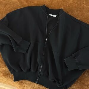 ZARA BOMBER JACKET IN BLACK